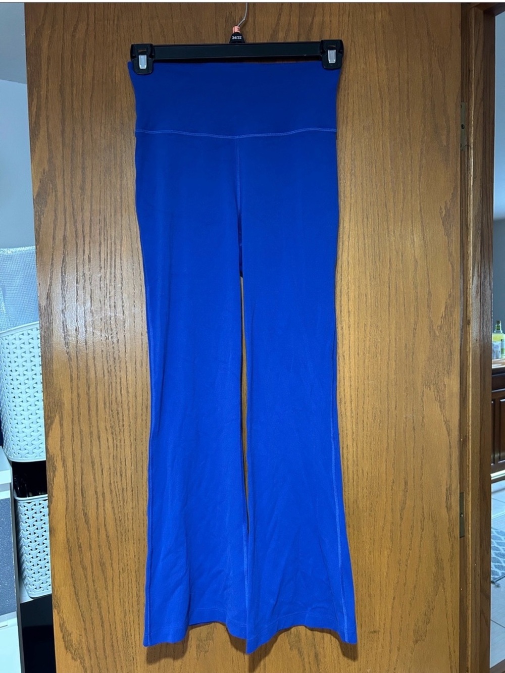 EUC short lululemon athletica Royal Blue Flare Track Pants - Picture 2 of 5